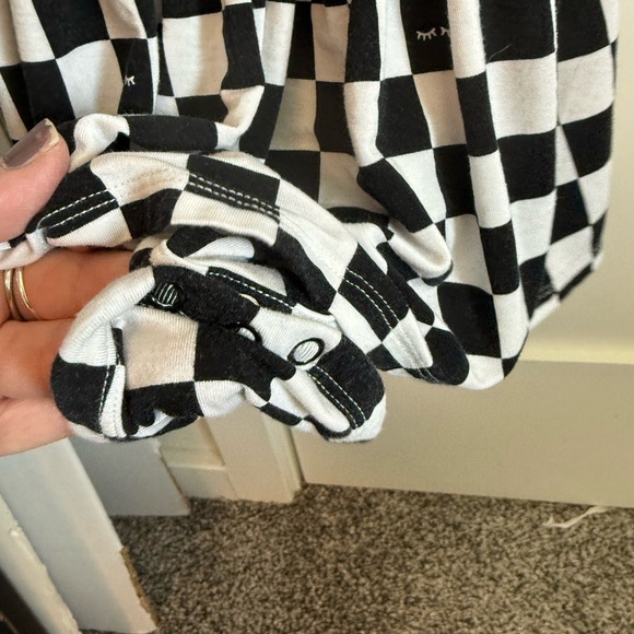 Little Sleepies Pink Star, Checkered and Ice-cream Party Ruffle-Sleeve Dress - Picture 8 of 16